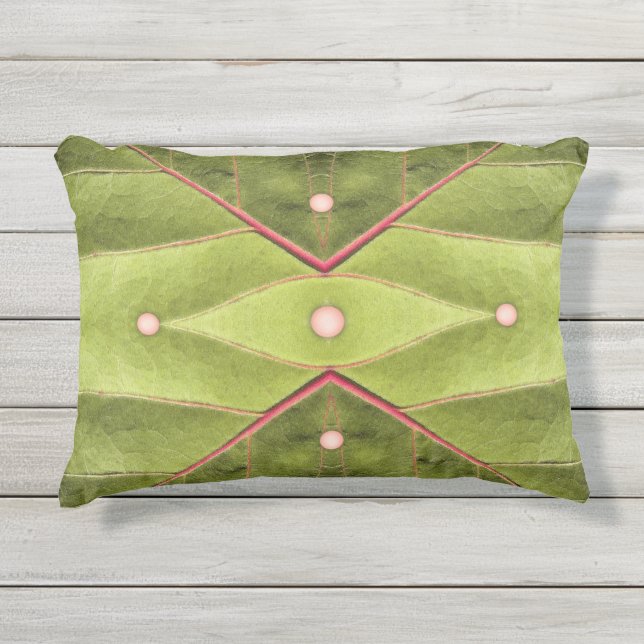 Coussin D'extérieur Tapisserie d'olive touffue (Devant)