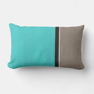 Coussin D'extérieur Taupe Turquoise moderne