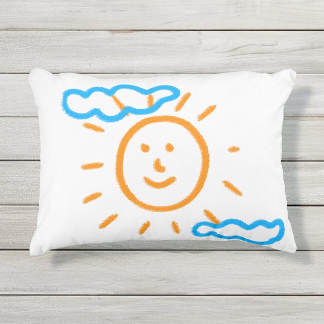 Coussin D'extérieur Télécharger des enfants Dessiner Transformer des e (Devant)