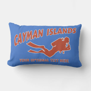 Coussin D'extérieur Texte Personnalisé Et Couleur Cayman Islands Scuba