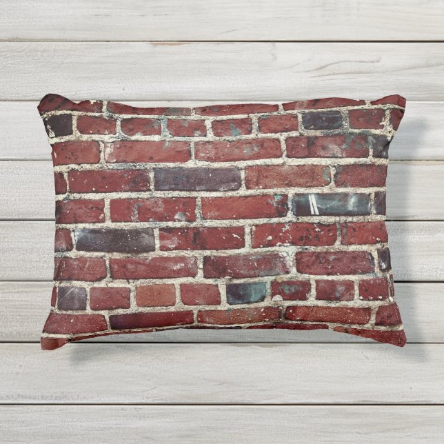 Coussin D'extérieur Texture Cool de mur de briques (Devant)
