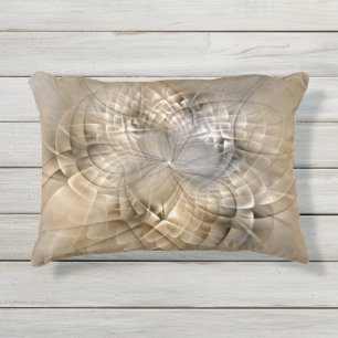 Coussin D'extérieur Texture d'art fractal abstrait de tons terrestres