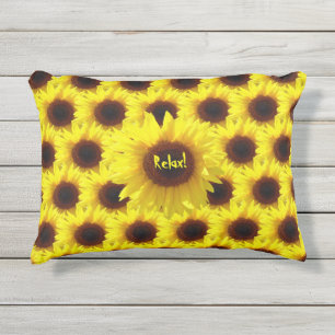 Coussin D'extérieur Tournesol - Décor extérieur Amusant