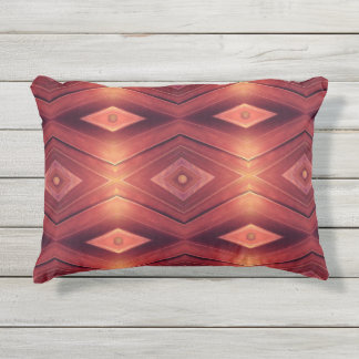 Coussin D'extérieur Travail sur bois abstrait