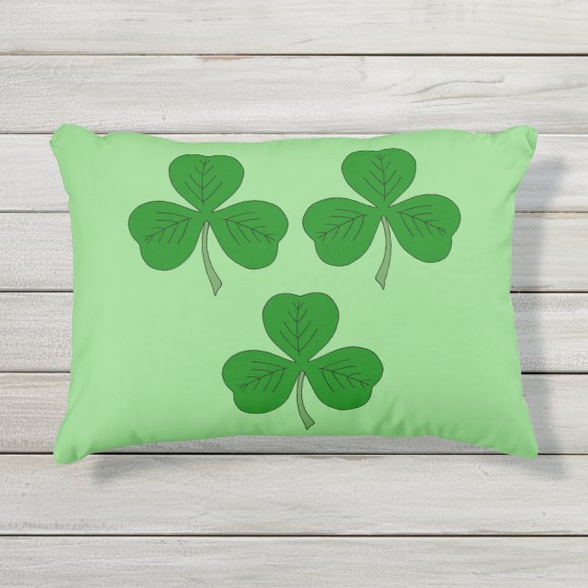 Coussin D'extérieur Trois Shamrocks (Devant)