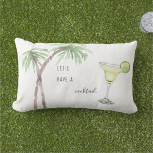 Coussin D'extérieur Tropical Let's Have a Cocktail Margarita Outdoor