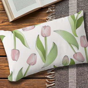 Coussin D'extérieur Tulipe Rose Moderne Extérieur