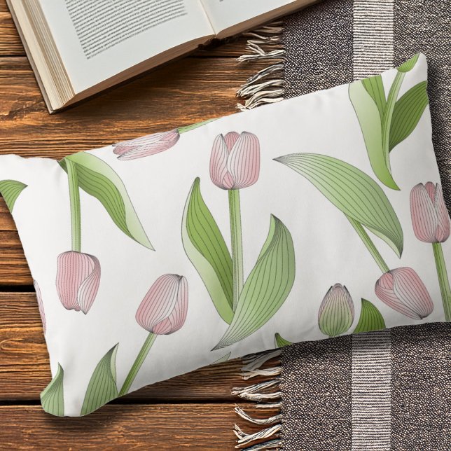 Coussin D'extérieur Tulipe Rose Moderne Extérieur (Créateur téléchargé)