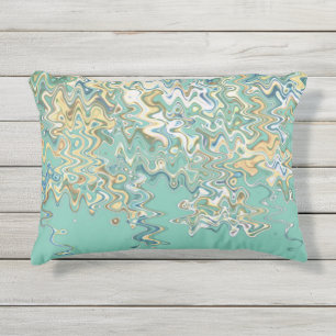 Coussin D'extérieur Turquoise Chic Motif unique