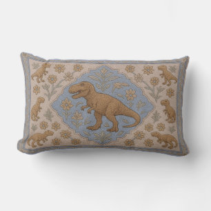 Coussin D'extérieur Tyrannosaurus Rex de style faux-turc