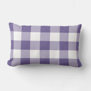 Coussin D'extérieur Ultra Violet En vichy Motif À damiers