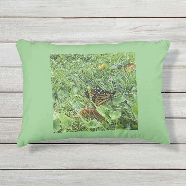 Coussin D'extérieur Un papillon monarque (Devant)