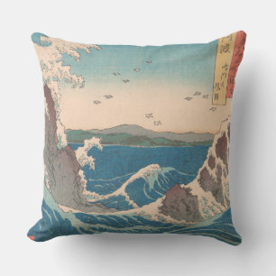 Coussin D'extérieur Vagues japonaises Naruto Tourbillon Océan Artwork