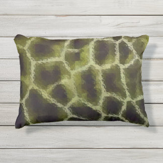 Coussin D'extérieur Vert olive poster de animal