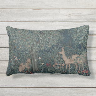 Coussin D'extérieur Vintage William Morris Forêt verte Animaux