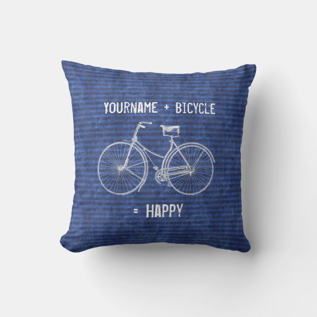 Coussin D'extérieur Vous plus la bicyclette égale les roues antiques (Recto)