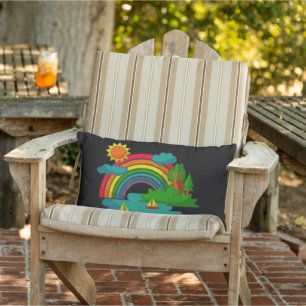 Coussin D'extérieur Voyage en bateau sous les nuages du soleil et l'ar