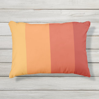 Coussin D'extérieur Warm colors - retro shades stripes 