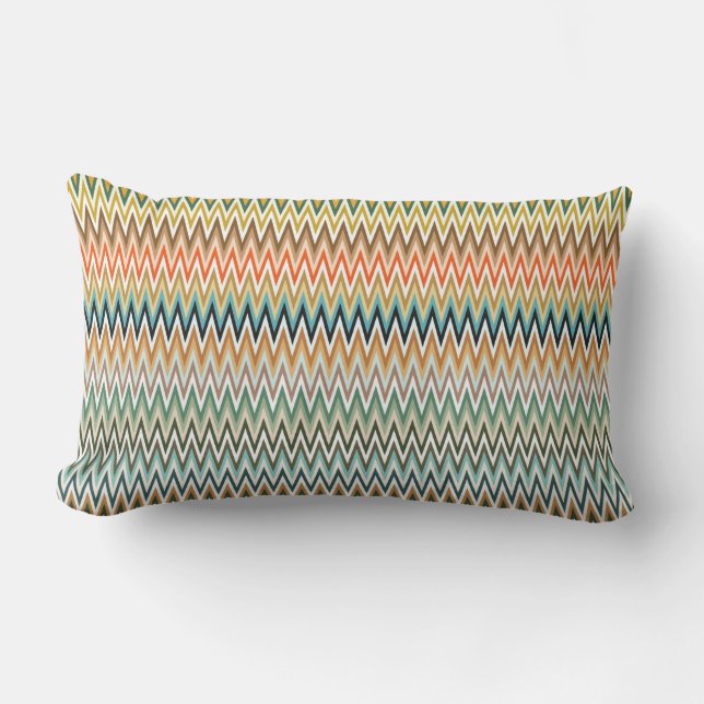 Coussin D'extérieur Zigzag Multicolor Motif (Recto)