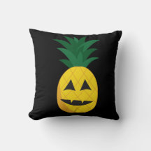 Coussin d'Halloween à ananas Jack-O-Lantern