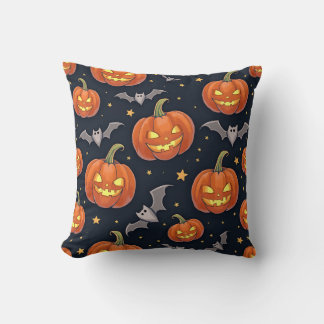 Coussin d'Halloween à l'allure manuscrite