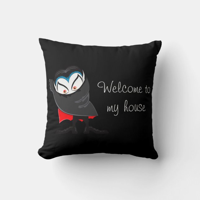 Coussin d'Halloween-Dracula (Recto)