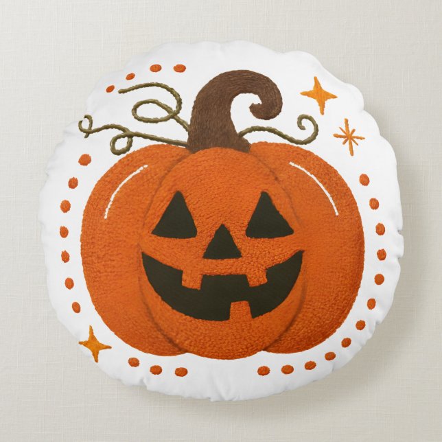 Coussin d'Halloween effrayant - Design hanté avec  (Devant)