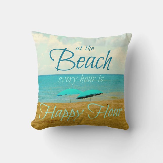 COUSSIN D'HEURE HEUREUSE DE PLAGE (Recto)