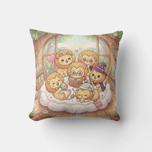 Coussin d'histoire du Lion Cosy (Recto)