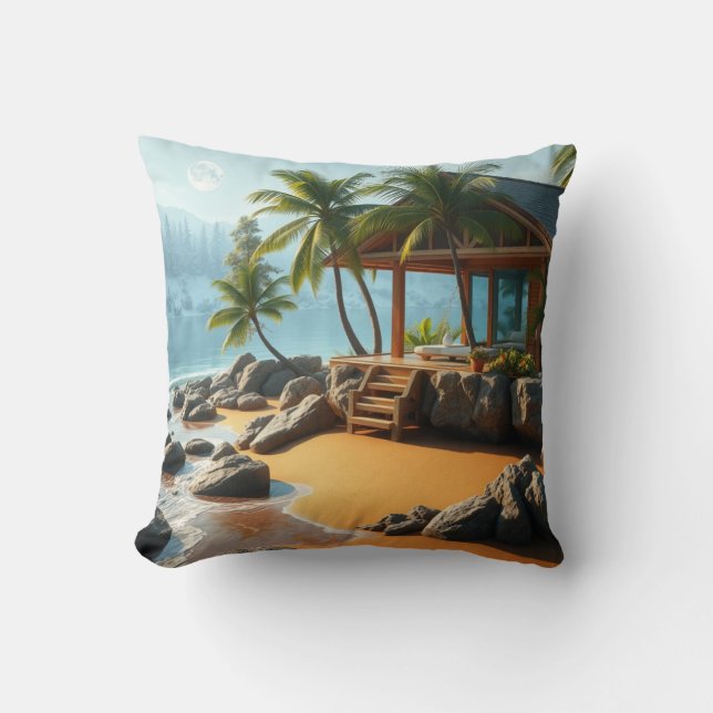 Coussin d'hiver et d'océan tropicaux (Recto)