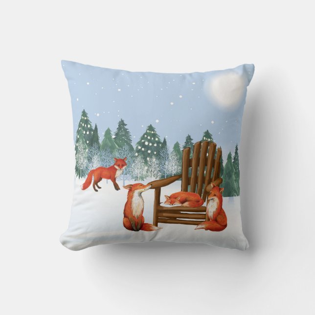 Coussin d'hiver Fox (Recto)
