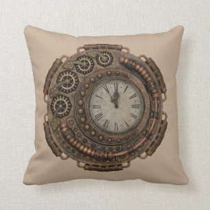 coussin d'horloge steampunk