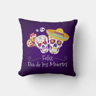 Coussin Dia de los Muertos Lancer l'oreiller