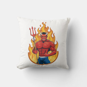 Coussin Diable avec trident