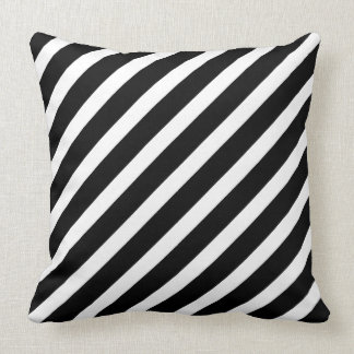 Coussin Diagonale en noir et blanc