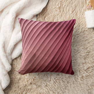 Coussin Diagonale rouge feuille