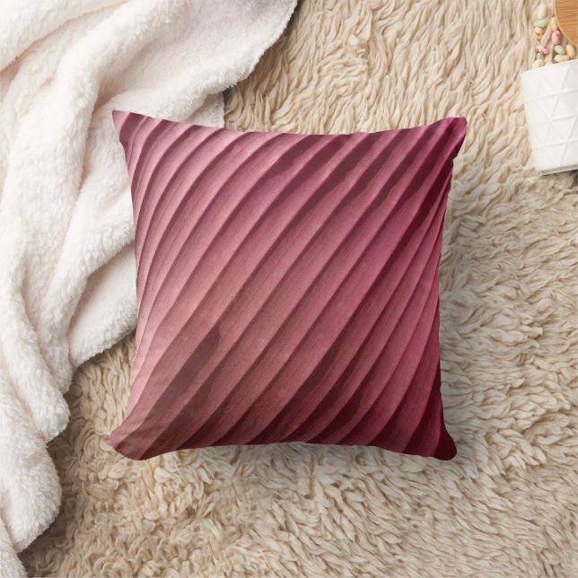 Coussin Diagonale rouge feuille (Couverture)
