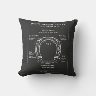 Coussin Diagramme de fer à cheval ancien