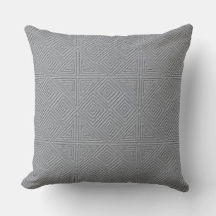 Coussin Diamant gris Motif Look texturé