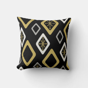 Coussin Diamants du milieu du siècle Or noir