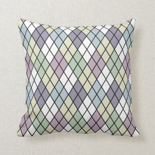 Coussin Diamants en pastel à motifs de losanges
