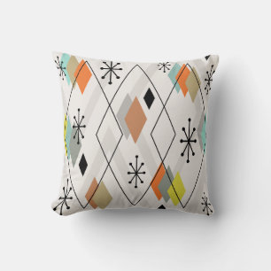 Coussin Diamants épars modernes du milieu du siècle