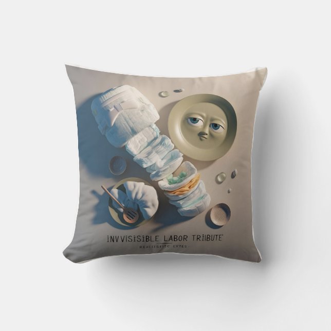 Coussin Diapeurs 3D Plats Sleepy Eyes : Vu & Célébré (Recto)