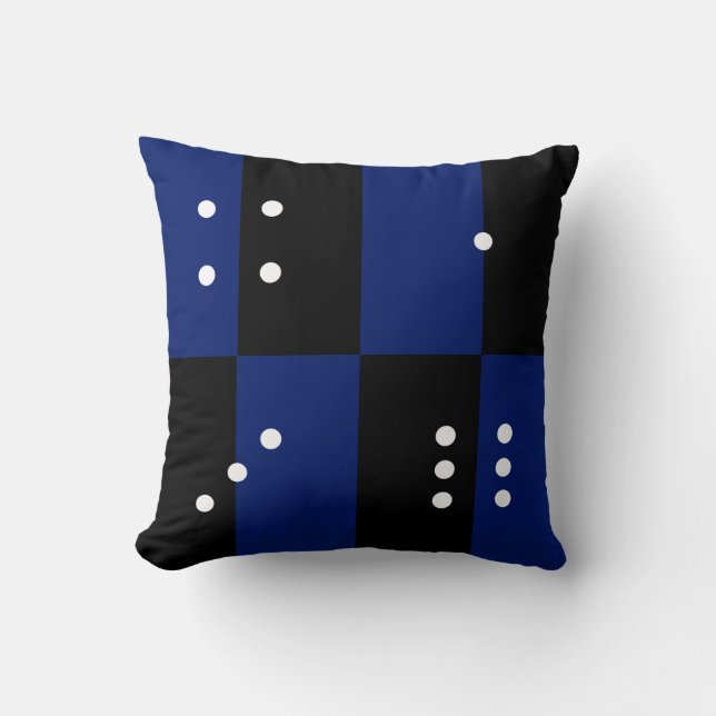 Coussin Dice polka dot motif (Recto)
