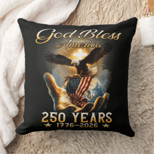Coussin Dieu Bénisse l'Amérique 250 Ans 1776-2026