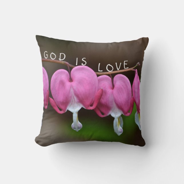 Coussin Dieu est coeur d'amour (Recto)