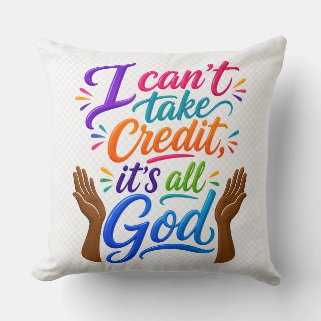 Coussin Dieu reçoit le crédit  (Recto)
