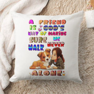 Coussin Dieux amis, moyen de s'assurer que nous ne marchon
