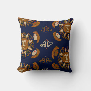Coussin Dieux du soleil indiens Kuna