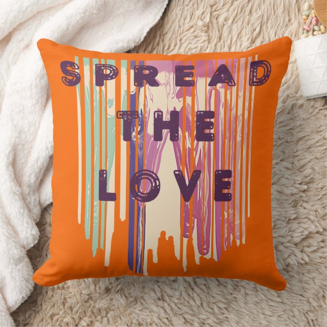 Coussin Diffuser L'Amour Fondu Couleurs Citations Positive (Couverture)